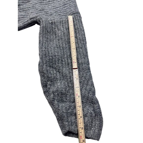 Old Navy M Gray Textured Knit Button-Up Cardigan Sweater Acrylic/Polyester Blend - Picture 11 of 11